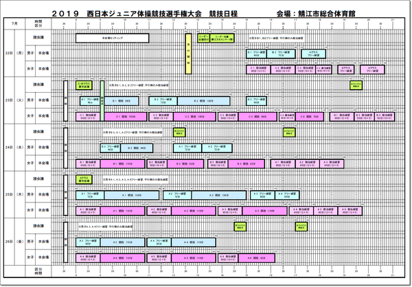 ●●西ジュニア日程