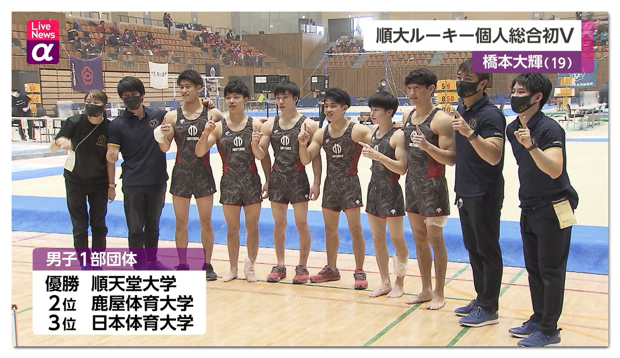 25 大会結果 第74回全日本学生体操競技選手権大会 大会結果まとめ 大会結果速報 Web記事 他 まとめ ヒカル こころのブログ 内村航平history