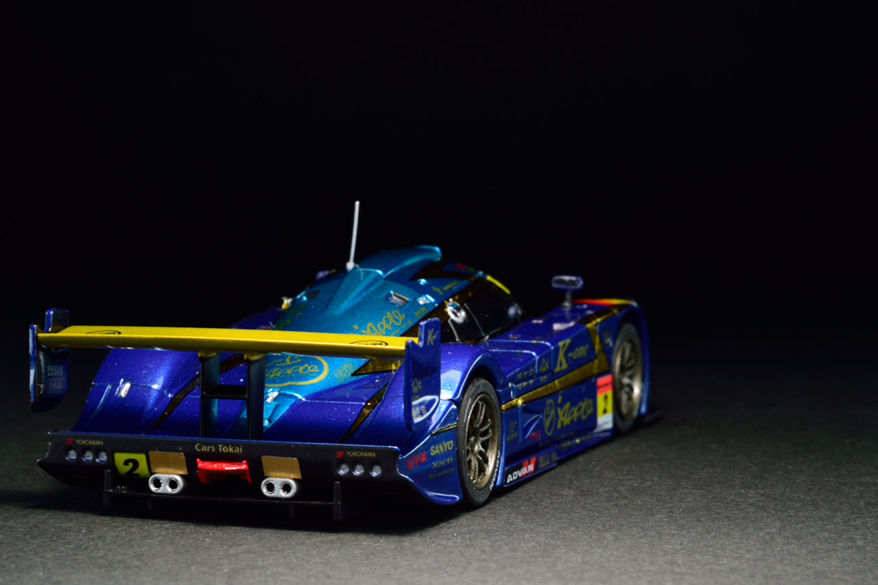 絶版K-one Super GT GT300 アップル　紫電　ミニカー 1/43 アップル・K-ONE・紫電 スーパーGT300 2010 #2 (ブルー