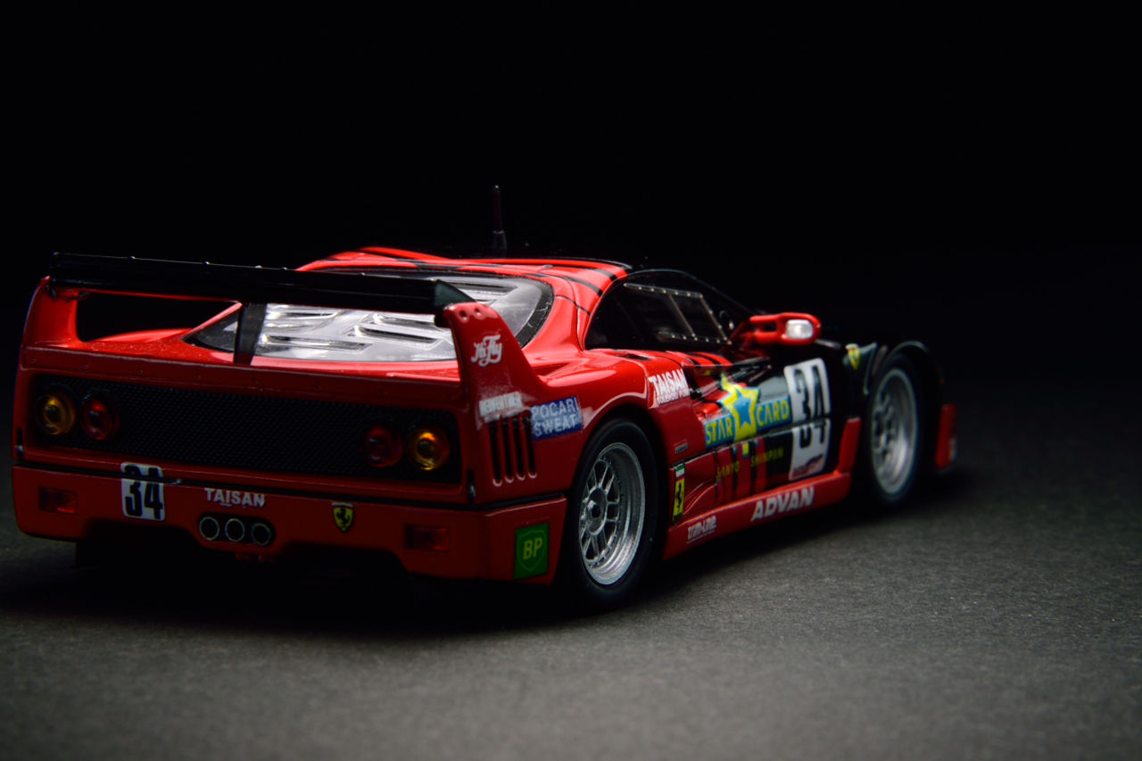 ミニカー Red Line 1/43 Taisan Ferrari F40 JGTC Ebbro Redline 1/43 Ferrari F40 JGTC 1995 Taisan Star card