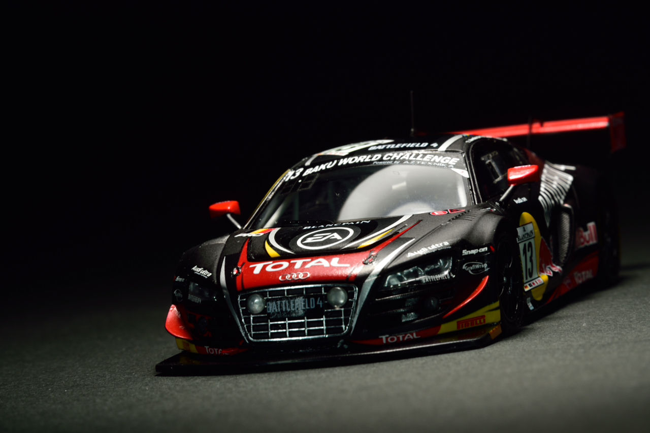Spark 1/43 Audi R8 LMS Ultra Spa2013 : POKER FACE 4 ReLoad