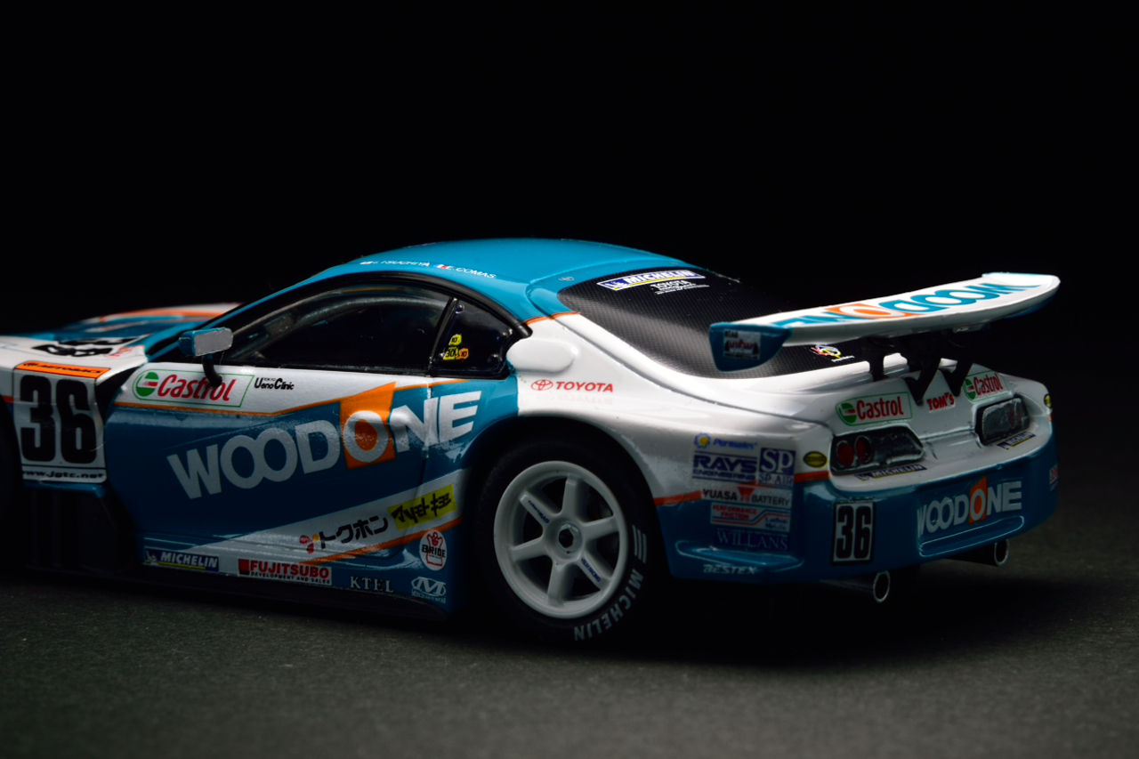 EBBRO 1/43 WOODONE TOM'S SUPRA GT 2003 JGTC : POKER FACE 4 ReLoad
