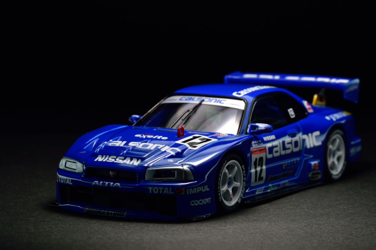 EBBRO 1/43 CALSONIC SKYLINE JGTC 2001 : POKER FACE 4 ReLoad