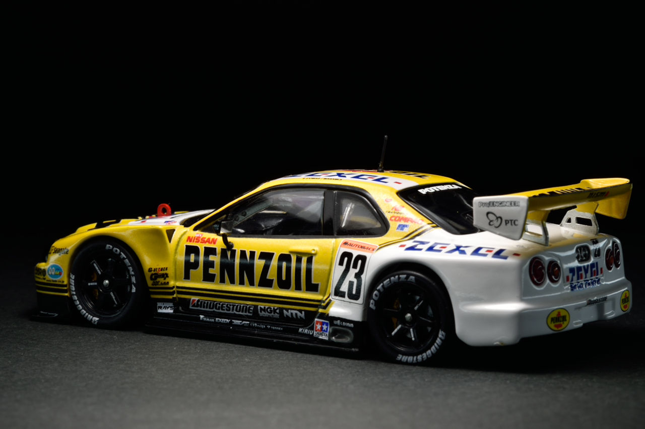 EBBRO 1/43 PENNZOIL ZEXEL GT-R JGTC 2001 : POKER FACE 4 ReLoad
