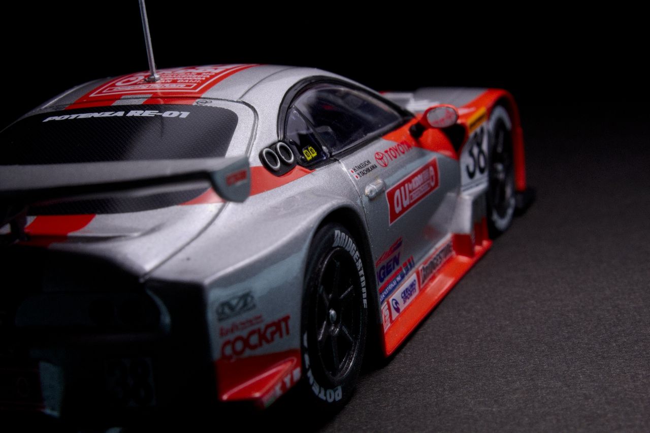 エブロ P-4 au セルモ スープラ CERUMO SUPER EBBRO EBBRO P4 Toyota Supra #1 au Cerumo JGTC GT500 2002 Resin