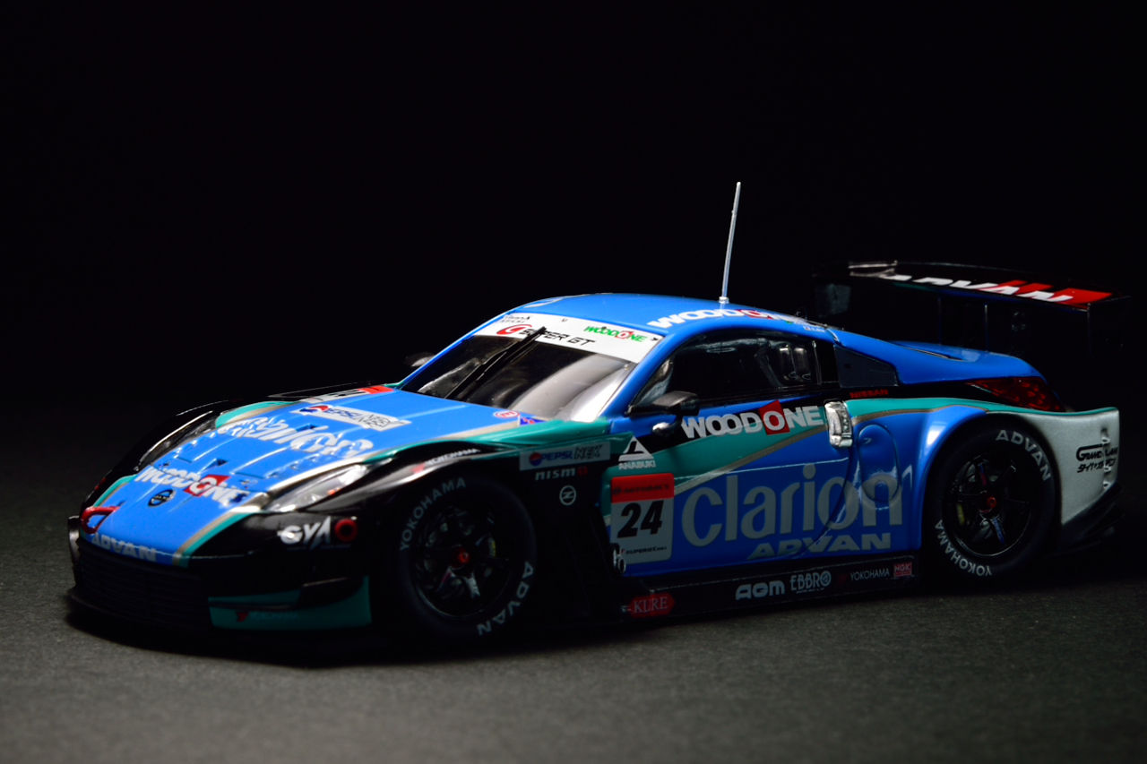 EBBRO 1/43 WOODONE ADVAN Clarion Z with GT-R 2007 & 2008