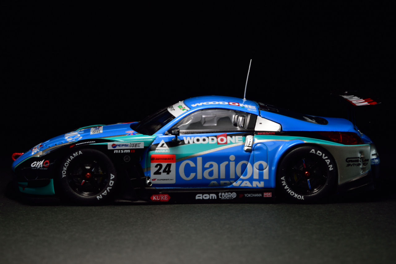 EBBRO 1/43 WOODONE ADVAN Clarion Z with GT-R 2007 & 2008