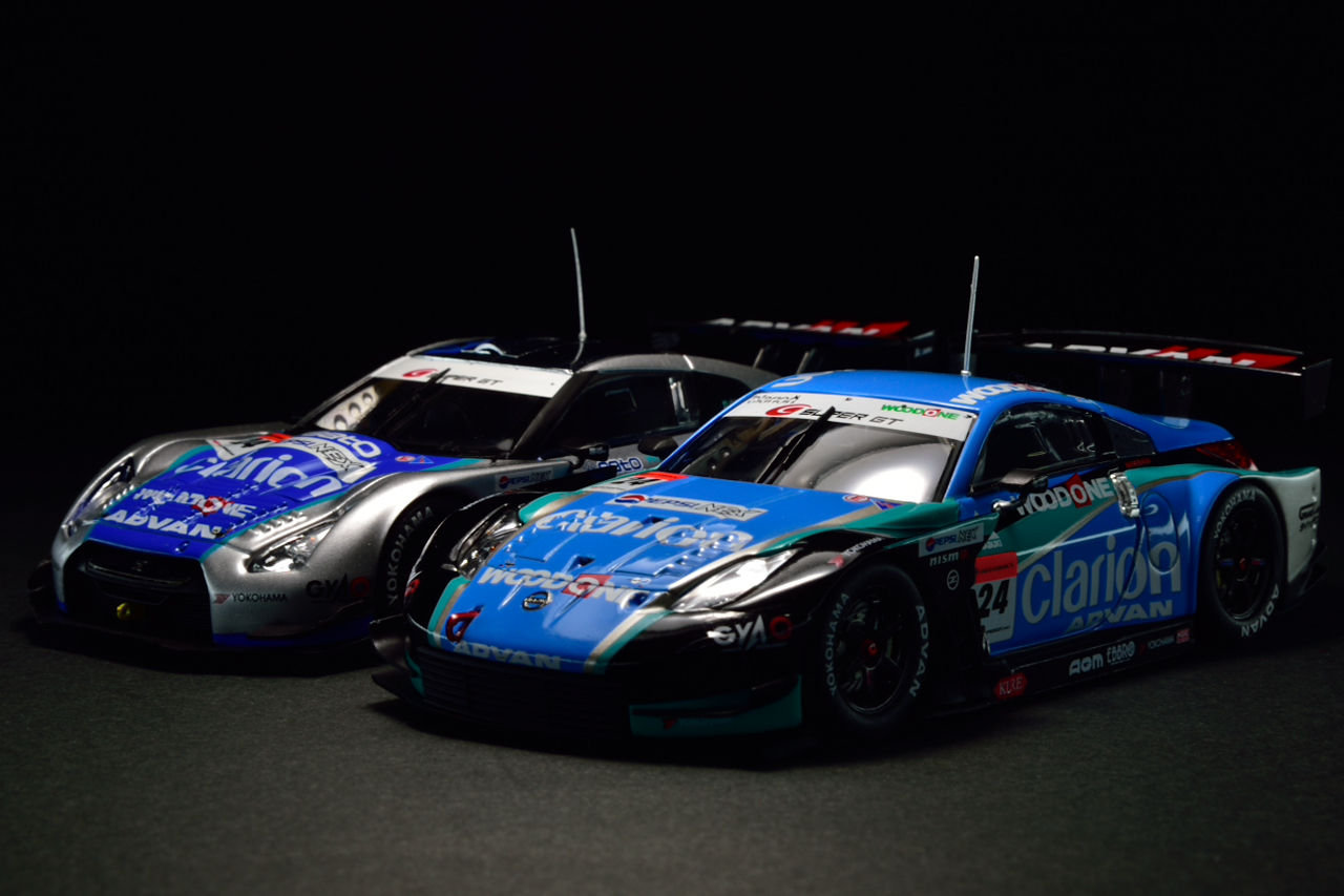京商 オートスケール WOODONE ADVAN ClarionGT-R2008 京商 オートスケール WOODONE ADVAN ClarionGT-R2008 Super GT