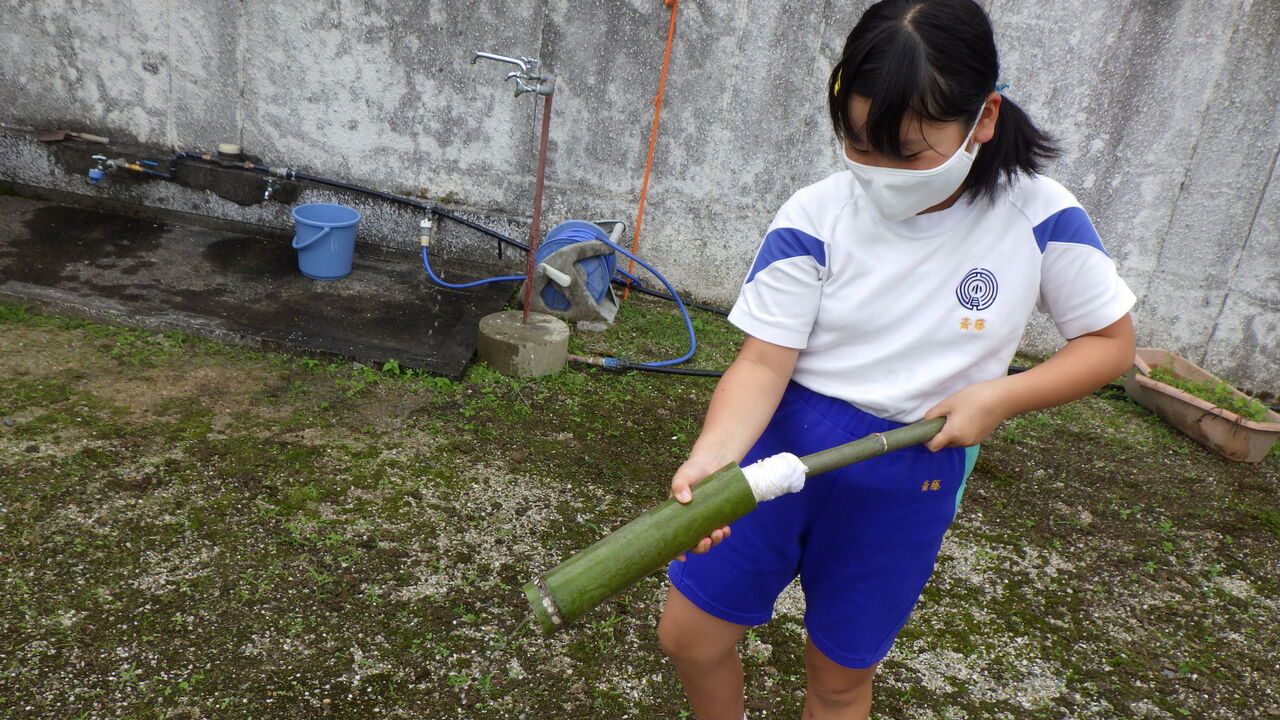 小学３ ４年生 竹学習 匹見小 中blog