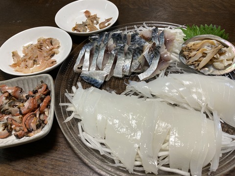 TERA-HOUSE 料理例 活き造り(夏)