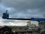 原商のクレーン車