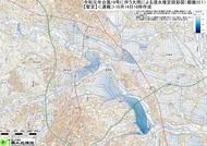台風19号に伴う大雨による浸水推定段彩図（都幾川1）