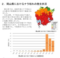 ナラ枯れの発生状況(岡山県)