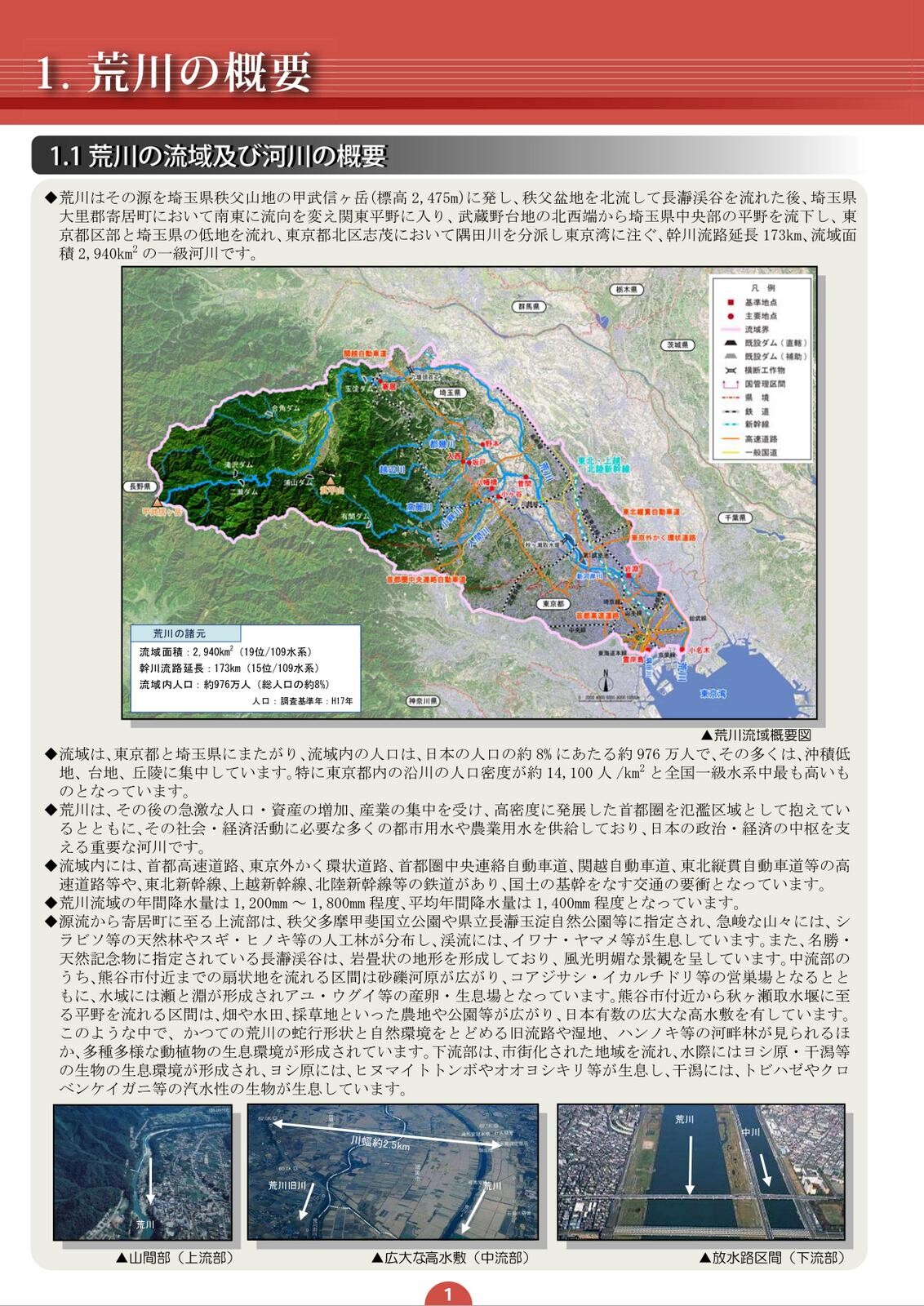 荒川水系河川整備計画(国土交通省関東地方整備局) 2016年3月 荒川水系河川整備計画(国土交通省関東地方整備局) 2016年3月