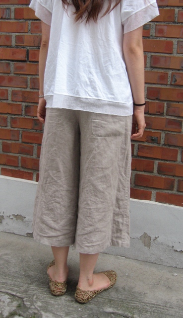 夏の快適麻ズボン Ecclesia 手作りな部屋