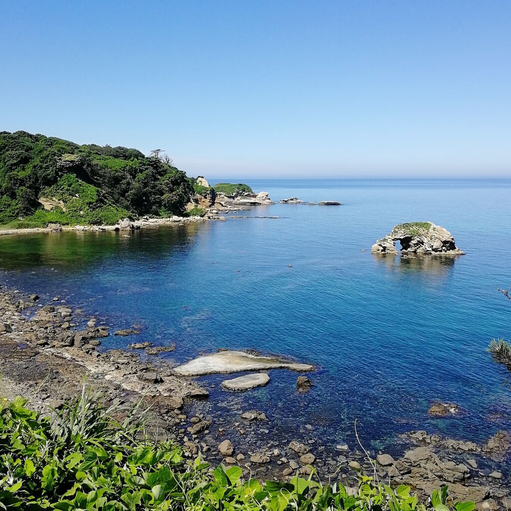 能登半島の海の青 富来の風景 能登の風景