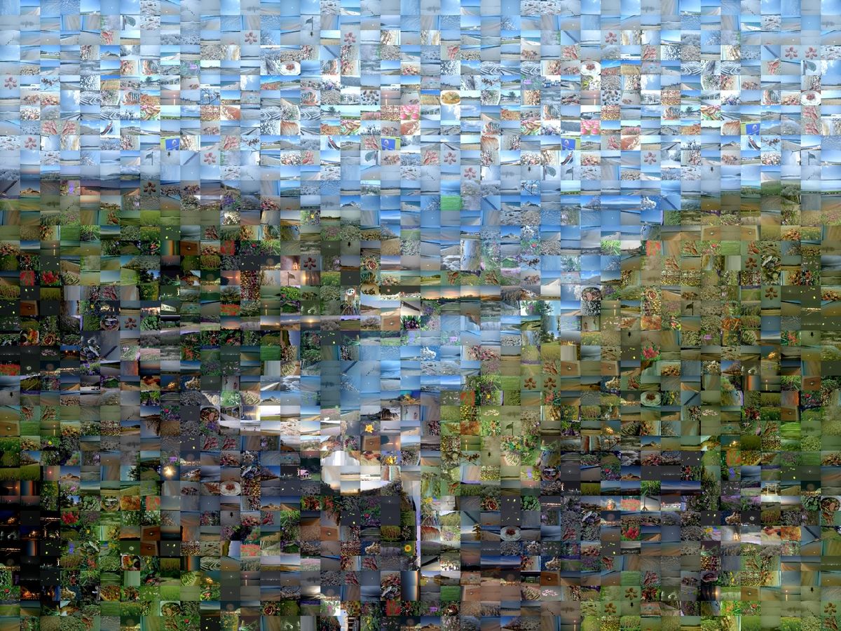 福浦港（モザイクアート） : 富来の風景～能登の風景