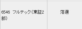 フルテック みずほ　落選