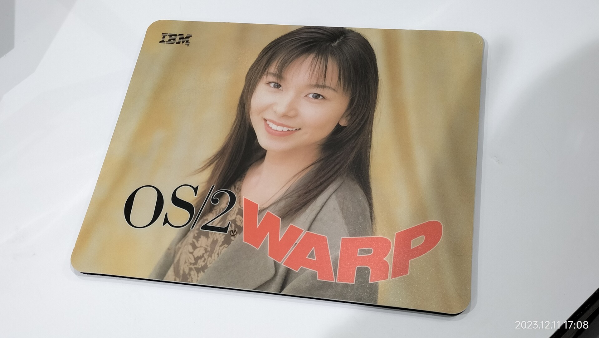 1994/平成6/IBM/OS/2 WARP/販促用マウスパッド/山口智子/ : Extinct Media Museum | 絶滅メディア博物館