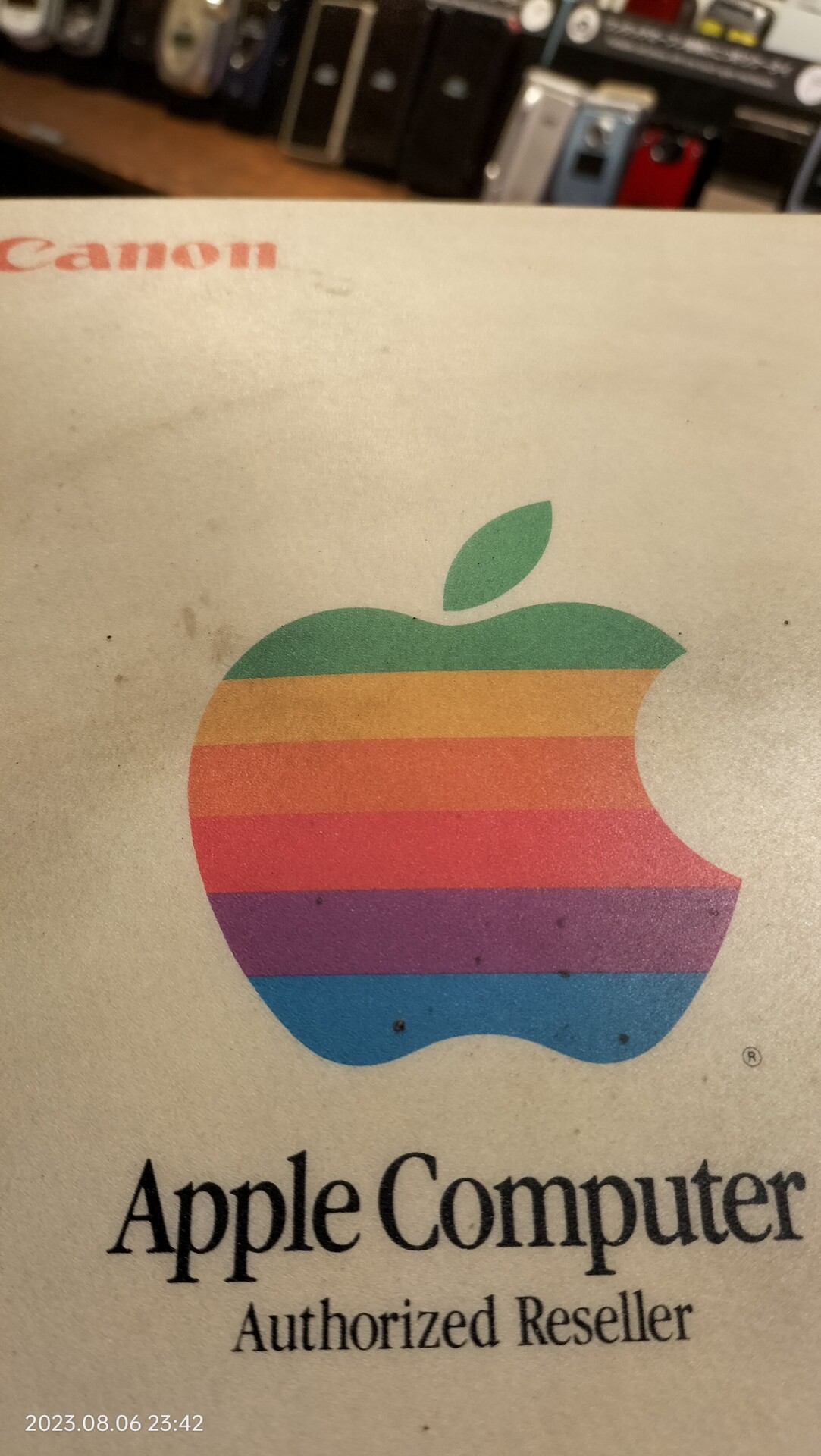 1992/平成4/Canon/キヤノン販売/Apple Computer Authorized Reseller/マウスパッド ...