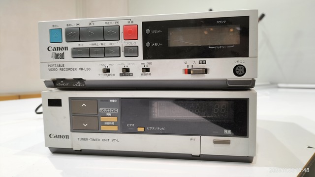 1984/昭和59/Canon/VR-L50/VHSポータブルビデオレコーダー/VT-L 1984/昭和59/Canon/VR-L50/VHSポータブルビデオレコーダー/VT-L