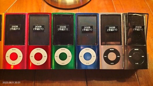 2009/平成21/Apple/iPod nano/第5世代/クリックホイール/FM/カメラ