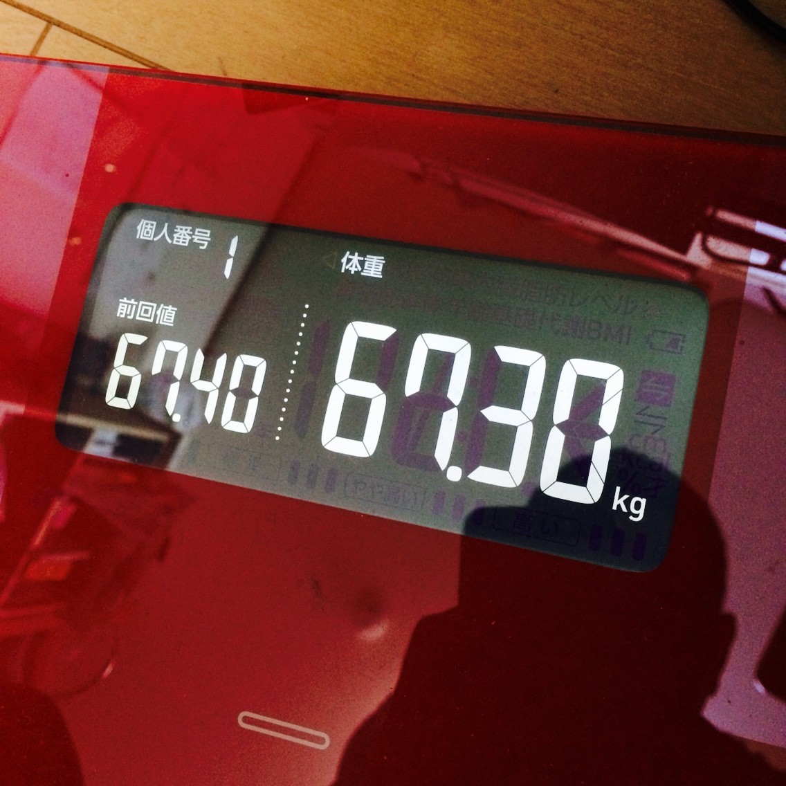 ダイエット開始40日目で73キロから67キロ前半に突入 Himag