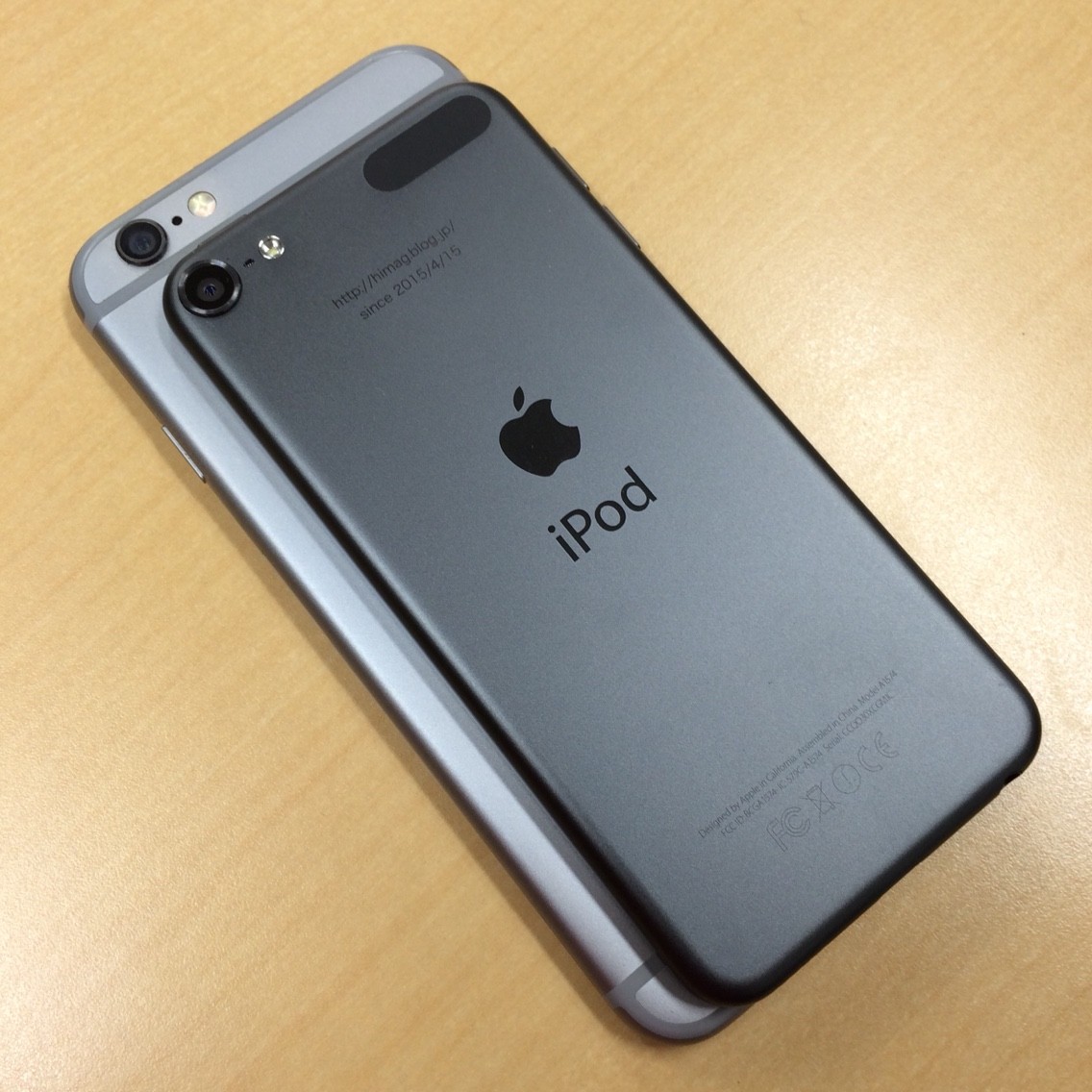 Ipod Touch 6gとiphone6のスペースグレーを比べてみると Himag Ipod Touch 6gとiphone6のスペースグレーを比べてみると Himag