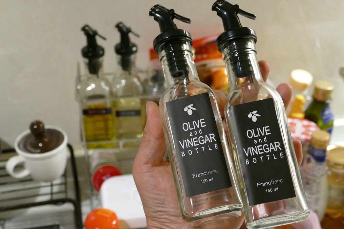 Francfrancのオイル ビネガーボトルはオリーブオイルやサラダ油入れに最高 Himag