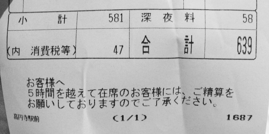 ファミレスの最長許容滞在時間って何時間か知ってる Himag