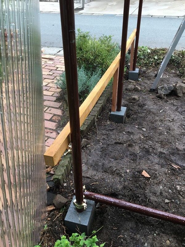 バイク小屋建てました 4日目 垂木と波板 リトルカブ シグナス珍道中記