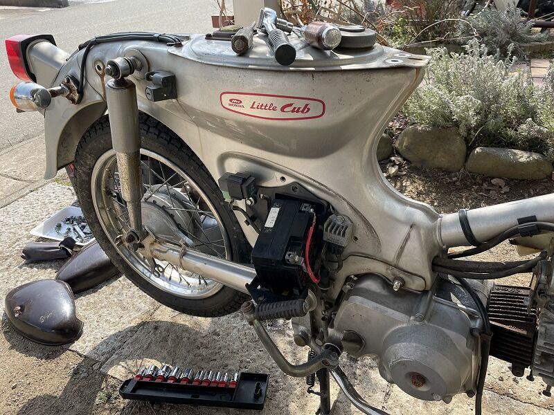 3速リトルカブ分解整備2日目 : リトルカブ＆シグナス珍道中記