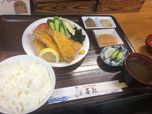 御宿町にある 石松 さんのサクサクアジフライ 房総の不動産会社 ひまわり房総店リゾート日記