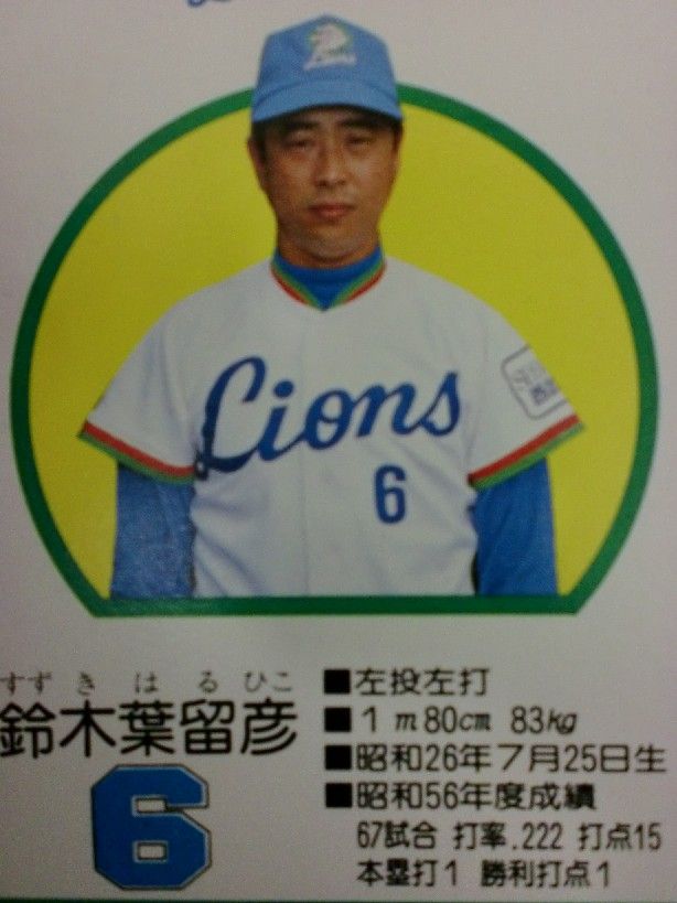 鈴木葉留彦鈴木治彦実使用支給長袖西武ライオンズユニフォーム黄金期