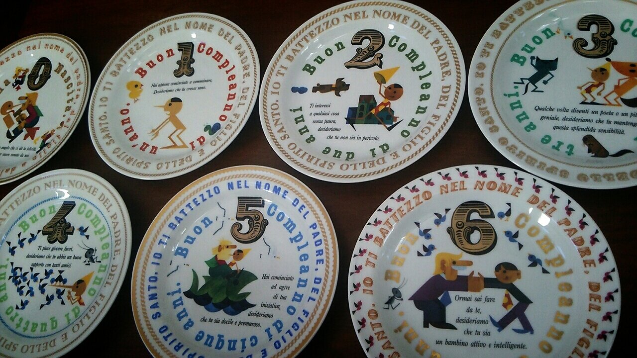 リチャードジノリのバースデー プレート らさママのガーデン日記