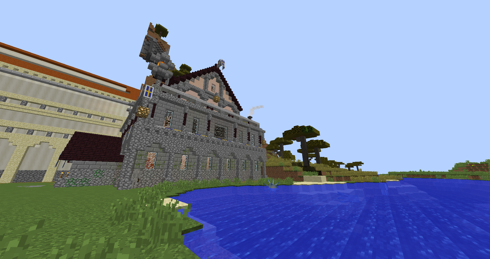 騎士団の兵舎 と 旗の模様 十字 レシピ ひもの まいくらいふ