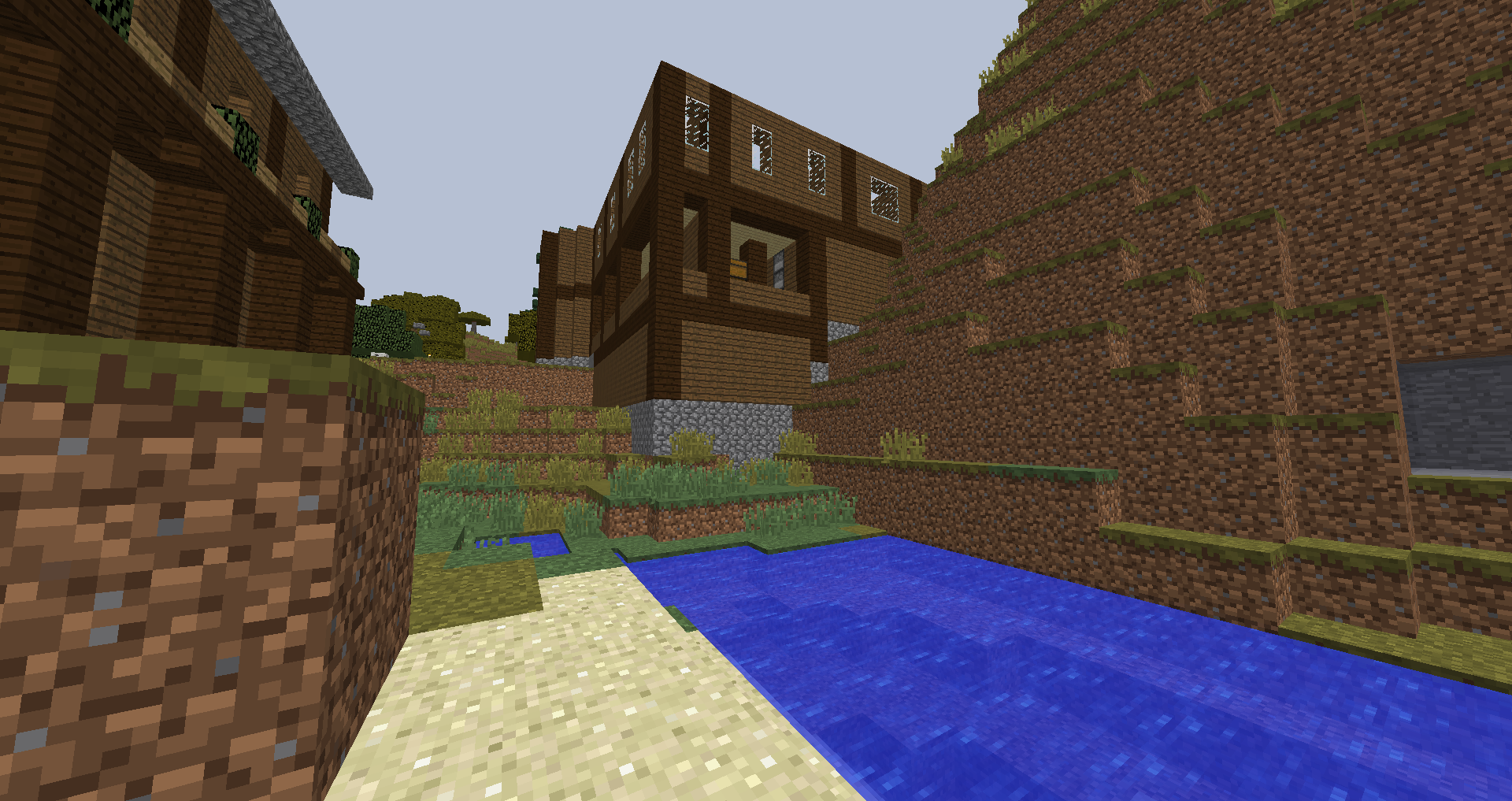 拠点村に拠点を建築する Part1 ひもの まいくらいふ