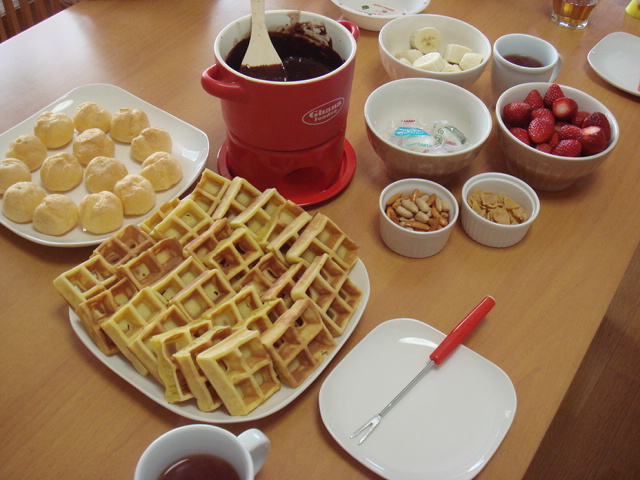 チョコフォンデュ 食いしん坊日記