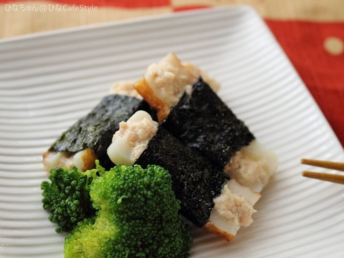 ちくわボートのツナマヨ海苔巻き