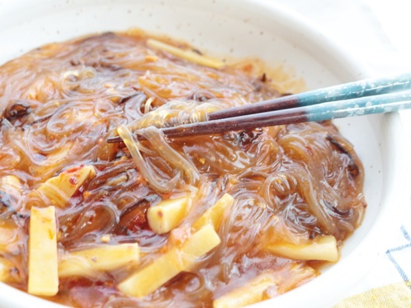 おかずラー油で作る麻婆春雨☆心太みたいに見えるけど違いますょ( ´艸｀)