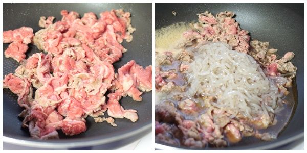 牛肉と糸こんにゃくの炒め煮