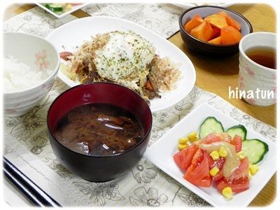 焼きそばで 簡単夜ごはん ひなcafestyle