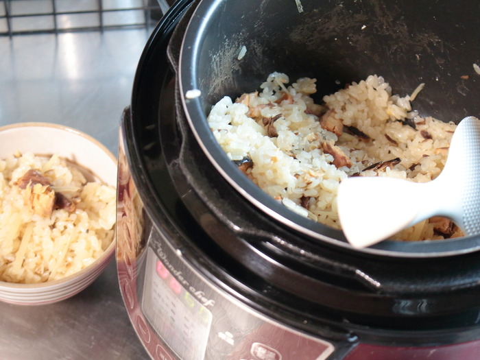 新しょうがとさば缶の炊き込みご飯