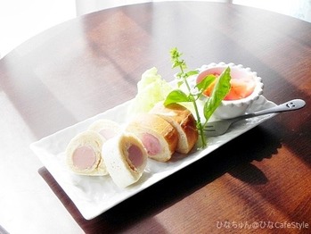 ソーセージのくるくるパンケーキ