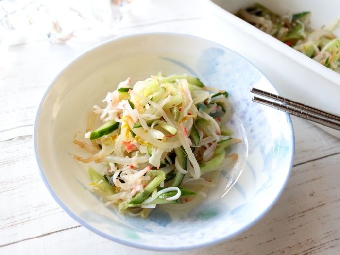 5分で作る 子供も大好き きゅうりともやしのナムル風中華サラダ ひなcafestyle