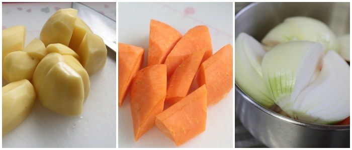 1野菜を切る