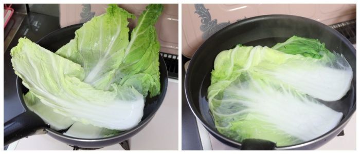 白菜下準備