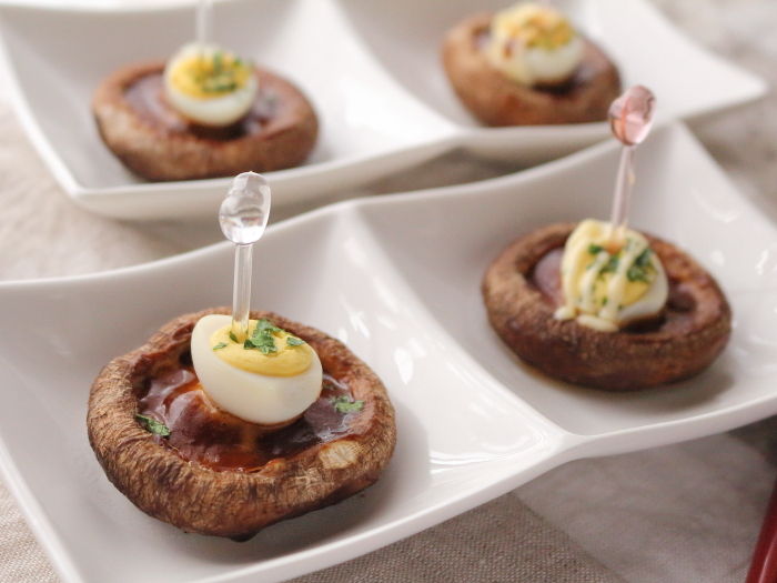 甘みそマヨの焼きしいたけ