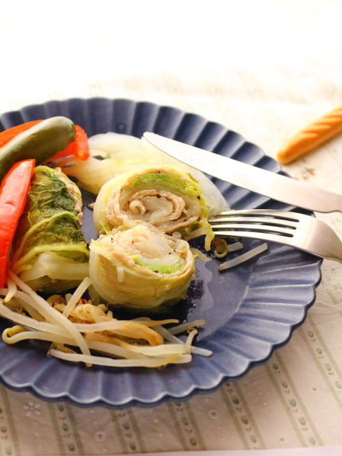 ロール白菜☆無水調理で野菜の旨味を閉じ込める