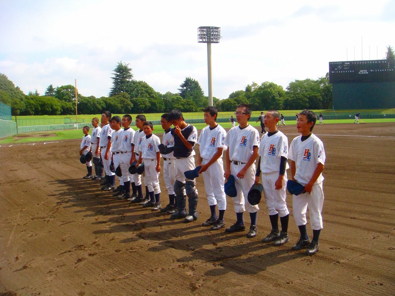 東京大会１回戦 対東京ベイボーイズ戦 日野ボーイズ 公式サイト 中学生の硬式野球チーム